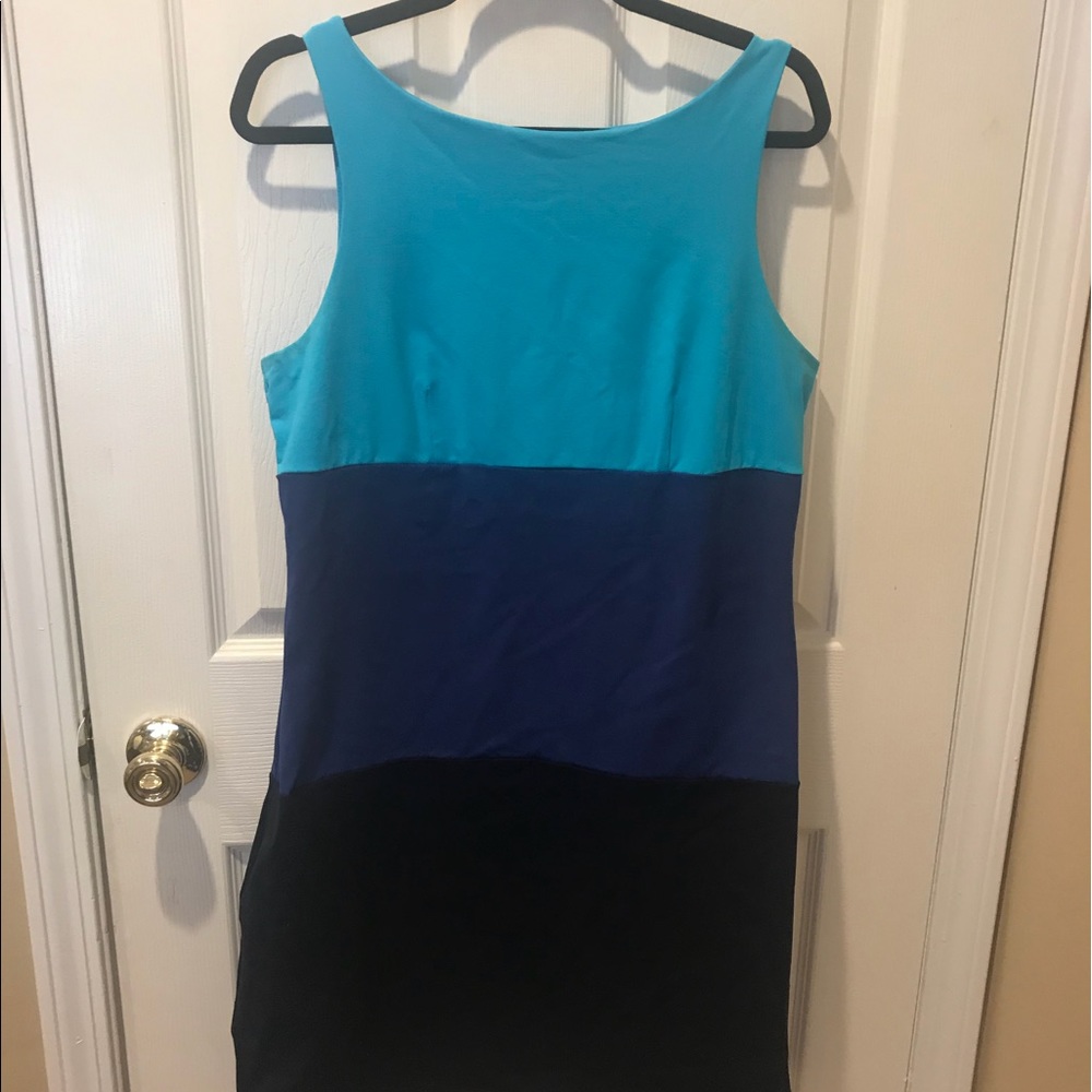 Cynthia Rowley color block sheath dress